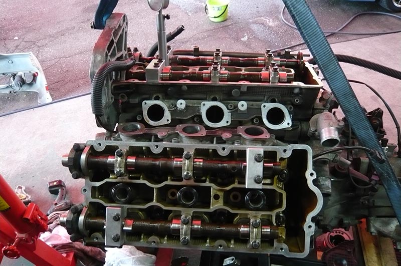 V6 3.2エンジン バルブ破損修理